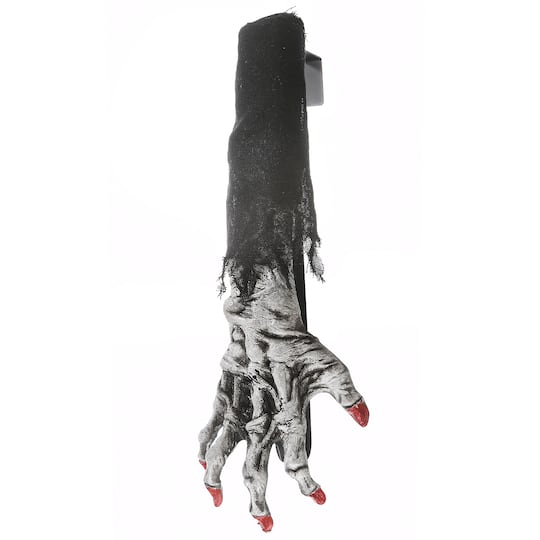 18" White Zombie Hand Wreath Hanger